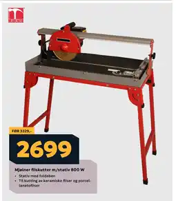 Megaflis Mjølner fliskutter m/stativ 800 W tilbud