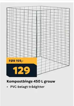 Kompostbinge 450 L grouw
