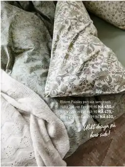 Kid Interiør Bloom Paisley percale sengesett tilbud
