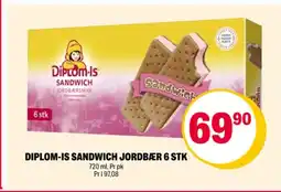 Coop Extra Sandwich jordbær issnack tilbud