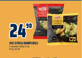 Coop Obs Vici gyoza dumplings vegetables & chicken tilbud