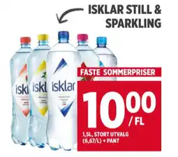 Meny Isklar mineralvann tilbud