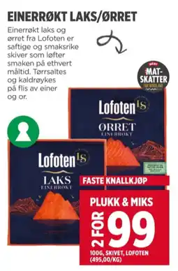Meny Lofoten laks tilbud