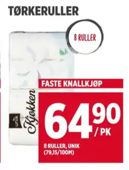 Meny Unik tørkerull tilbud