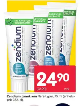 Rusta Zendium tannkrem tilbud