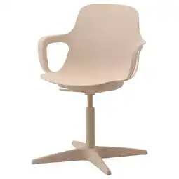 IKEA Odger Arbeidsstol, hvit/beige tilbud