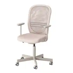 IKEA Flintan Kontorstol med armlener, beige tilbud