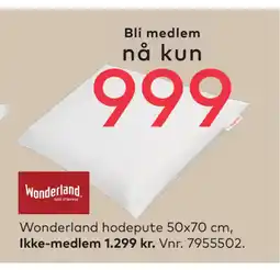 Skeidar Wonderland hodepute 50x70 cm tilbud