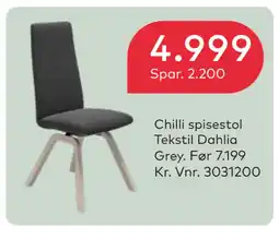 Skeidar Chilli spisestol tilbud