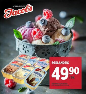 Jacobs Sørlandsis tilbud