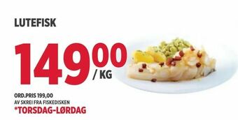 Jacobs Lutefisk tilbud