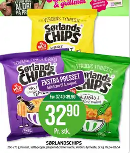 Kiwi Verdens tynneste chips kvernet havsalt tilbud