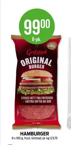 Kiwi Grilstad hamburger tilbud