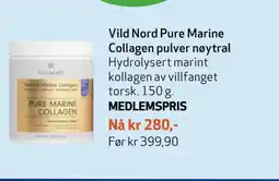 Apotek 1 Vild Nord Pure Marine Collagen pulver nøytral tilbud