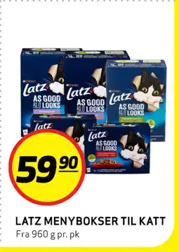 Bunnpris LATZ MENYBOKSER TIL KATT tilbud
