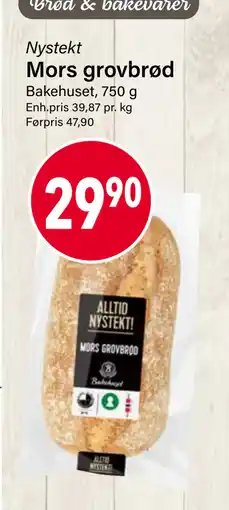 Nærbutikken Mors grovbrød tilbud