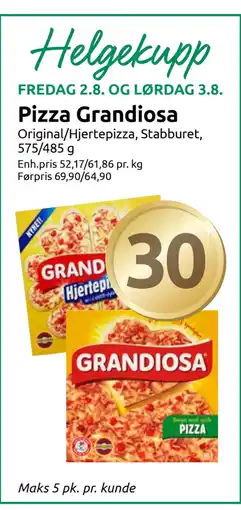 Joker Pizza Grandiosa tilbud