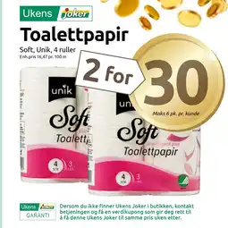 Joker Toalettpapir tilbud