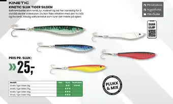 Sport Outlet KINETIC SLUK TIGER SILDEN tilbud