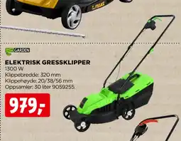 jem & fix ELEKTRISK GRESSKLIPPER tilbud