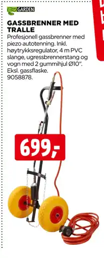 jem & fix GASSBRENNER MED TRALLE tilbud