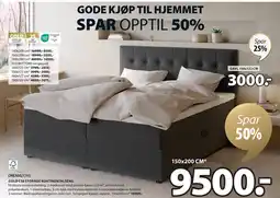 JYSK GOLD C50 STORAGE KONTINENTALSENG tilbud