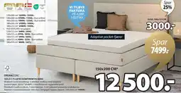 JYSK GOLD C75 LATEX KONTINENTALSENG tilbud