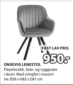 JYSK ONSEVIG LENESTOL tilbud
