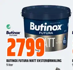 Obs Bygg BUTINOX FUTURA MATT EKSTERIØRMALING tilbud
