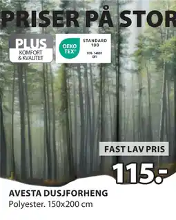 JYSK AVESTA DUSJFORHENG tilbud