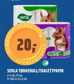 Coop Obs SERLA TØRKERULL/TOALETTPAPIR tilbud