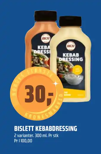Coop Obs BISLETT KEBABDRESSING tilbud