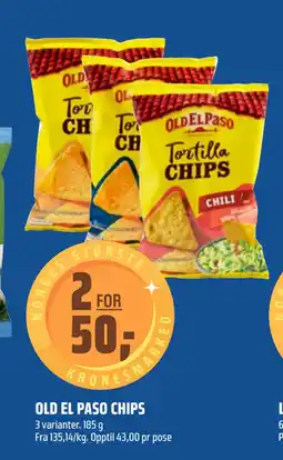 Coop Obs OLD EL PASO CHIPS tilbud