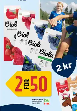 Coop Prix UTVALGTE BIOLA tilbud