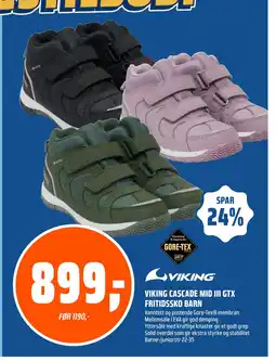 Coop Obs VIKING CASCADE MID III GTX FRITIDSSKO BARN tilbud