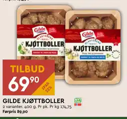 Coop Mega GILDE KJØTTBOLLER tilbud