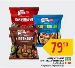 Coop Prix GILDE KJØTTKAKER/ KJØTTBOLLER/KARBONADER tilbud
