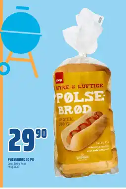 Coop Obs PØLSEBRØD 10 PK tilbud