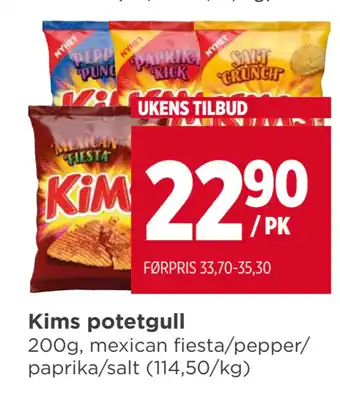 Meny Kims potetgull tilbud