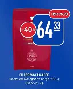 Rema 1000 FILTERMALT KAFFE tilbud