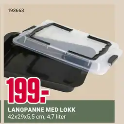 Europris LANGPANNE MED LOKK tilbud
