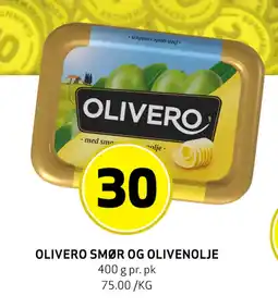 Bunnpris OLIVERO SMØR OG OLIVENOLJE tilbud
