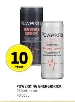 Bunnpris POWERKING ENERGIDRIKK tilbud