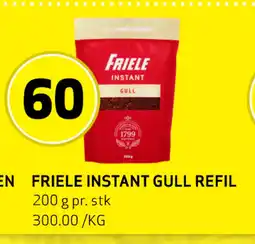 Bunnpris FRIELE INSTANT GULL REFIL tilbud