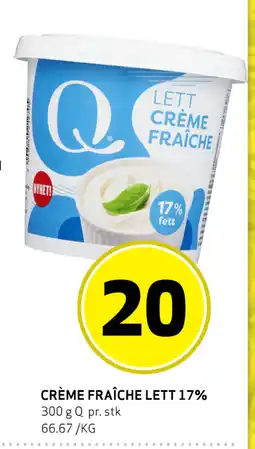 Bunnpris CRÈME FRAÎCHE LETT 17% tilbud