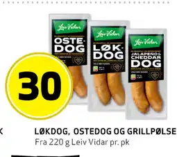 Bunnpris LØKDOG, OSTEDOG OG GRILLPØLSE tilbud