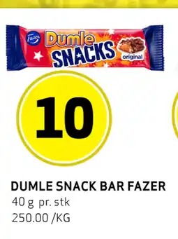Bunnpris DUMLE SNACK BAR FAZER tilbud