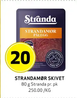 Bunnpris STRANDAMØR SKIVET tilbud