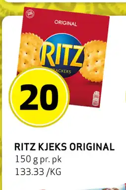 Bunnpris RITZ KJEKS ORIGINAL tilbud