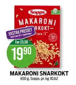 Kiwi MAKARONI SNARKOKT tilbud